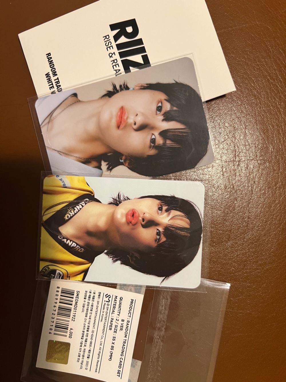 Anton Riize SM ent. Official photocards Set